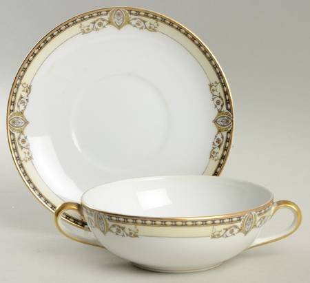 Bancroft Flat Cream Soup Bowl & Saucer Set