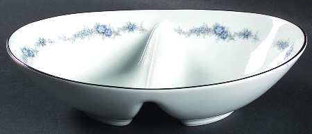 Barcarolle 10" Oval Divided Vegetable Bowl