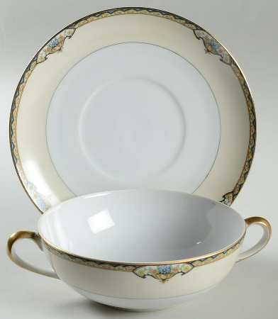 Baroda Flat Cream Soup Bowl & Saucer Set