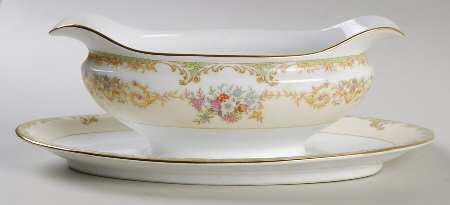 Bayard Gravy Boat with Attached Underplate