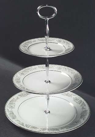 Belmont 13 7/8"-14 1/4" 3-Tiered Serving Tray(DP,SP,BB) HC