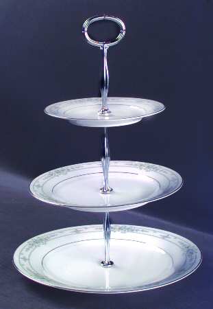 Bellfleur 13 7/8"-14 1/4" 3-Tiered Serving Tray(DP,SP,BB) HC