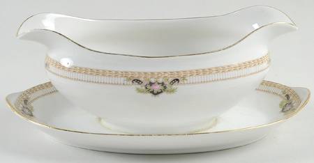 Belmont (Circa 1912) Gravy Boat with Attached Underplate