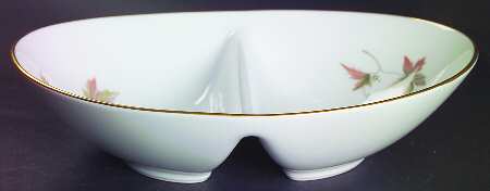 Benita 10" Oval Divided Vegetable Bowl