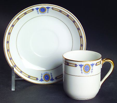 Beverly  Flat Demitasse Cup & Saucer Set