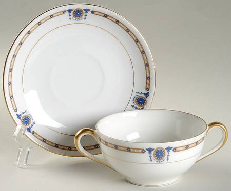 Beverly  Flat Bouillon Cup & Saucer