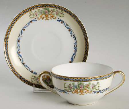 Biarritz Flat Bouillon Cup & Saucer