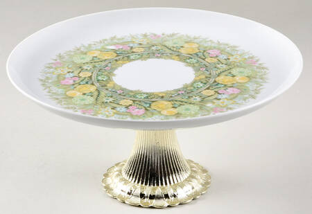 Bimini Cake Stand with 4"-5" Metal Pedestal  Hc