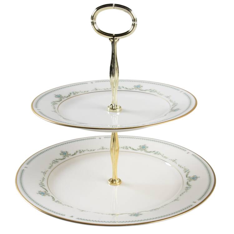 Blakesley 6 5/8"-10"  2 Tiered Serving Tray (Dp, Sp) HC
