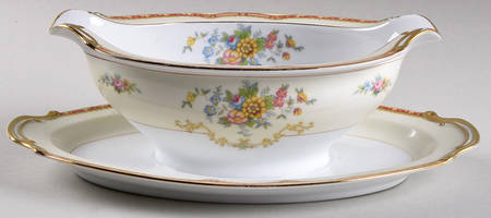 Blakely (No #) Gravy Boat with Attached Underplate