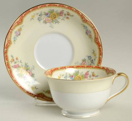 Blakely (No #) Footed Cup & Saucer Set