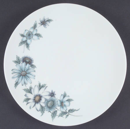 Blue Bouquet Salad Plate