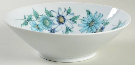 Blue Bouquet 8" Round Vegetable Bowl