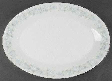 Blue Charm 16" Oval Serving Platter