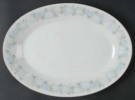 Blue Charm 12" Oval Serving Platter