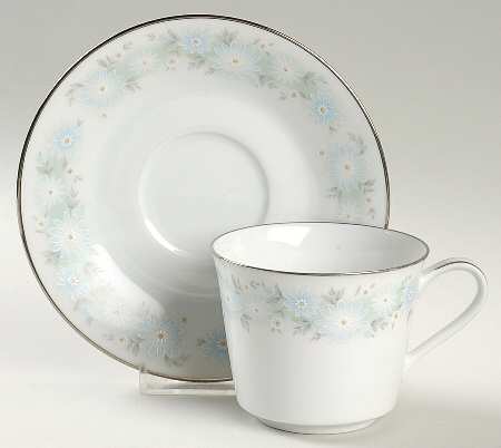 Blue Charm Flat Cup & Saucer Set