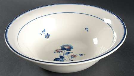 Blue Chintz 9" Round Vegetable Bowl