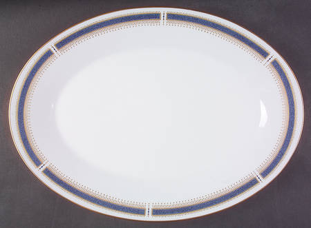 Blue Dawn (Coupe) 16" Oval Serving Platter