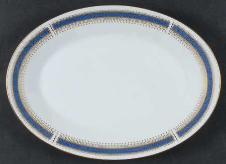 Blue Dawn (Coupe) 12" Oval Serving Platter