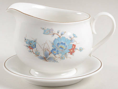 Bleufleur Gravy Boat with Attached Underplate