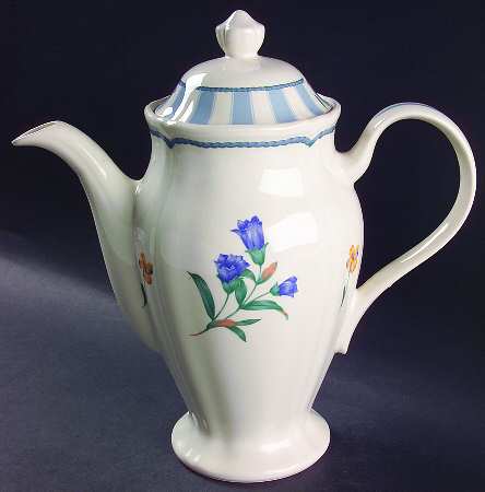 Blue Estate Tea/Coffee Pot & Lid