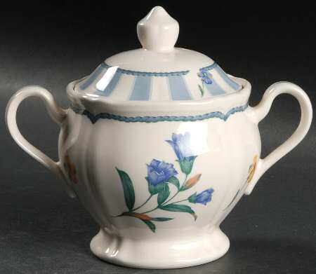 Blue Estate Sugar Bowl & Lid