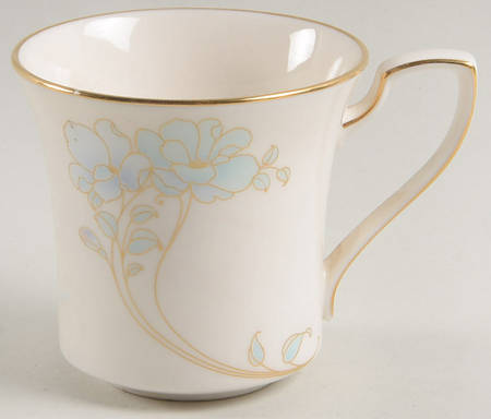 Blue and Gold Flat Cup