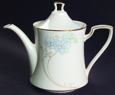 Blue and Gold Teapot & Lid