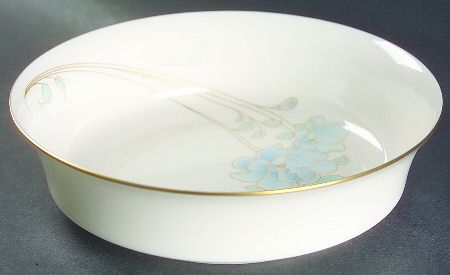 Blue and Gold Coupe Soup Bowl