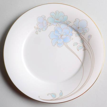 Blue and Gold Salad Plate