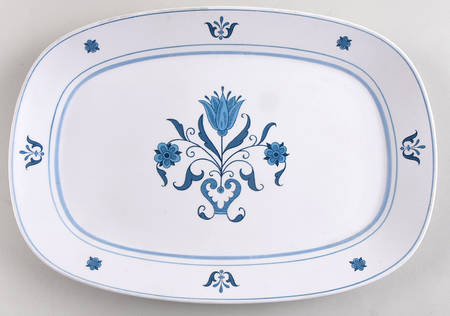 Blue Haven 13" Oval Serving Platter