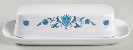 Blue Haven 1/4 Lb Covered Butter by Noritake