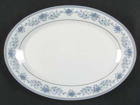 Blue Hill 14" Oval Serving Platter