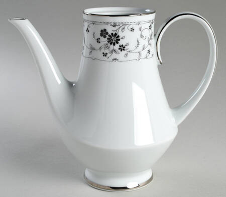 Black Lace Coffee Pot No Lid