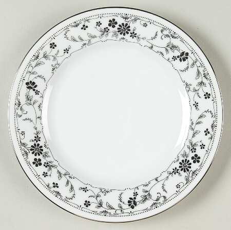 Black Lace Bread & Butter Plate