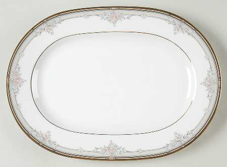 Blossom Mist 12" Oval Serving Platter