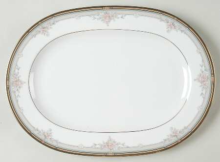 Blossom Mist 14" Oval Serving Platter