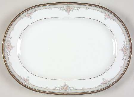 Blossom Mist 16" Oval Serving Platter