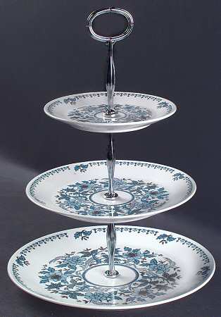 Blue Moon 13 7/8"-14 1/4" 3-Tiered Serving Tray(DP,SP,BB) HC