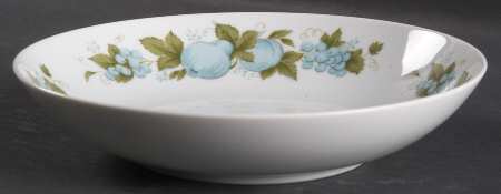 Blue Orchard Coupe Soup Bowl