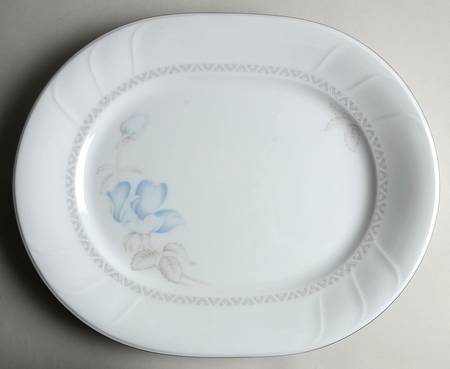 Blue Orient 15" Oval Serving Platter