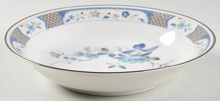 Blue Peony Coupe Soup Bowl