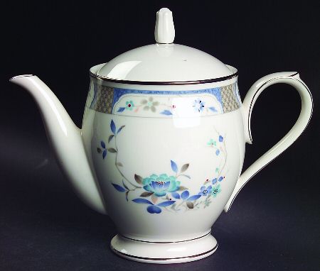 Blue Peony Teapot & Lid