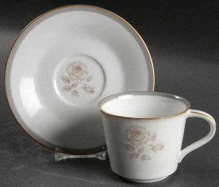 Blair Rose Flat Cup & Saucer Set