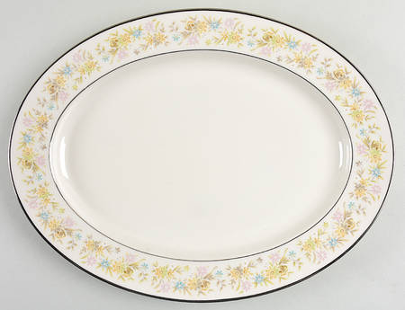 Blossom Time 13" Oval Serving Platter by Noritake