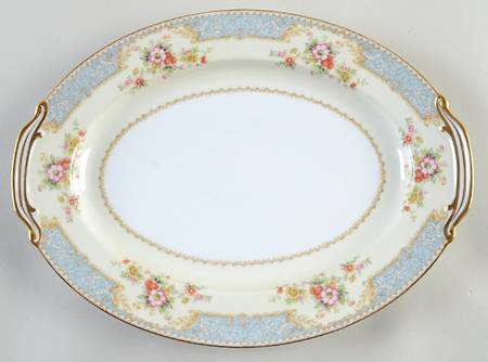 Bluedawn (#622, Rim) 12" Oval Serving Platter
