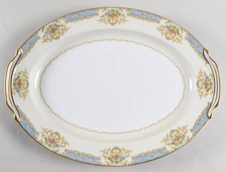 Bluedawn (#622, Rim) 16" Oval Serving Platter by Noritake