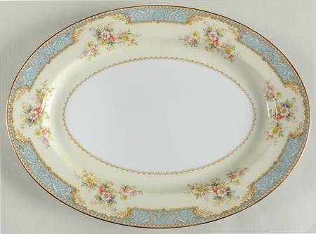 Bluedawn (#622, Rim) 14" Oval Serving Platter