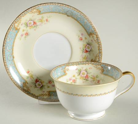 Bluedawn (#622, Rim) Oversized Cup & Saucer Set