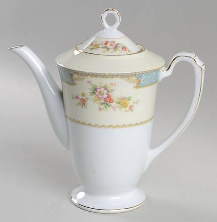 Bluedawn (#622, Rim) Mini Coffee Pot & Lid